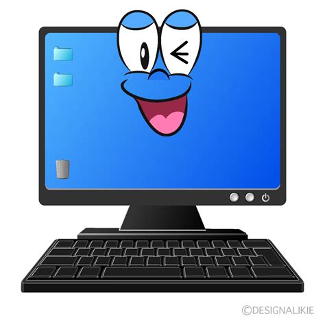 Computer cartoons are ideal for reprint in books, newsletters, magazines, brochures and print ads. Free Laughing Computer Cartoon Image｜Charatoon