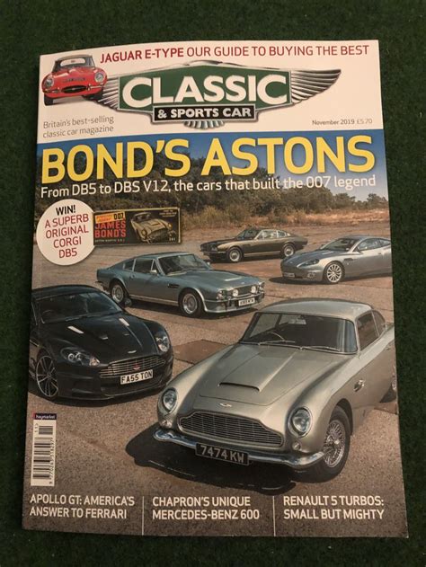 Pin By James Blundell On James Bond Classic Car Magazine Jaguar E