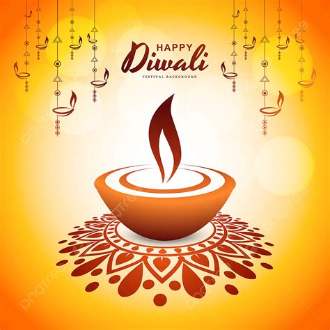 Diwali Diya Vector Art Png Beautiful Happy Diwali Card Design With