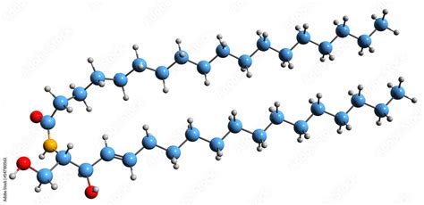 3d Image Of Ceramide Skeletal Formula Molecular Chemical Structure Of