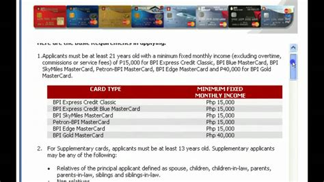 Bdo unibank is regulated by the bangko sentral ng pilipinas. How to Apply for BPI Credit Card Online - YouTube