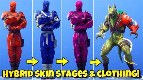 New Hybrid Skin Stages And Colors Dragon Outfit Max Stage Fortnite Br All Hybrid Styles