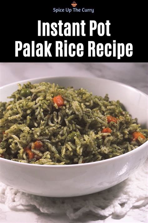 Palak Pulao Recipe Spinach Pulao Recipe Spinach Rice Artofit