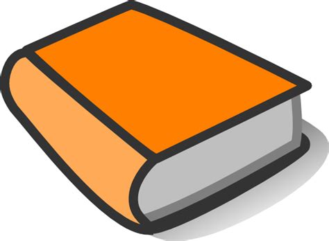Orange Book Reading Clip Art At Vector Clip Art Online