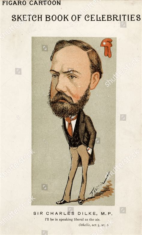 Sir Charles Wentworth Dilke Statesman 1874 Editorial Stock Photo