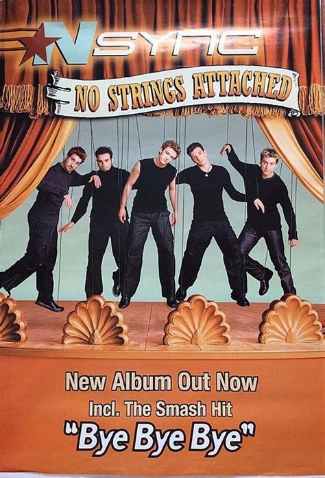Nsync No Strings Attached Begagnat Original Promo Poster Bredd 59 Cm