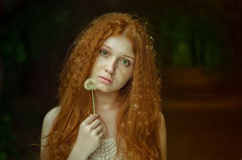 Olga Gabsattarova The Girl With Dandelion Hair Fine Art Pinterest