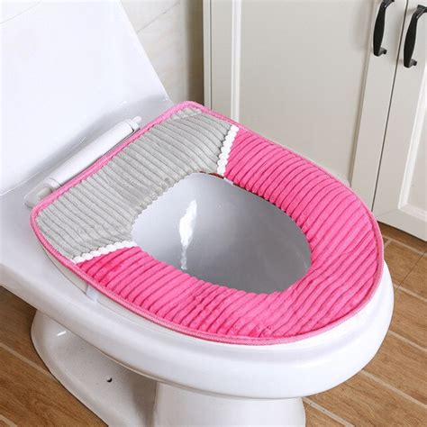 Thickened Warm Toilet Seat Cover Wc Mat Thick Washable Velvet Cushion