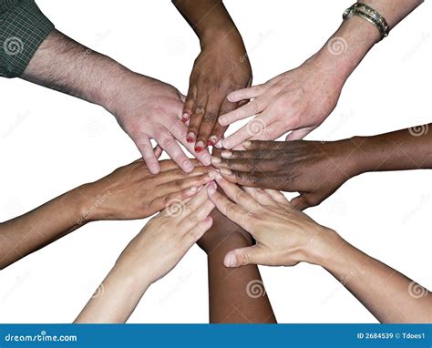 Diverse Team Stacked Hands Stock Image Image Of Collaboration 2684539