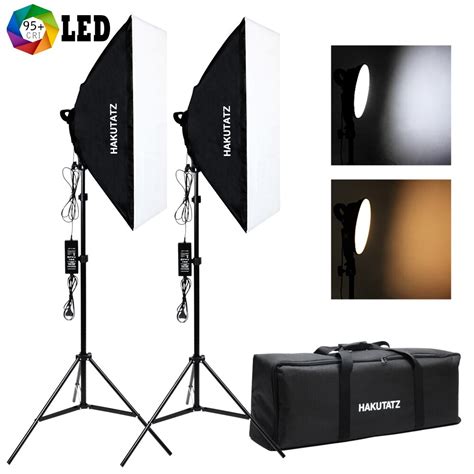 Professional Photography Lighting Kit Dimmable Continuous Led Softbox