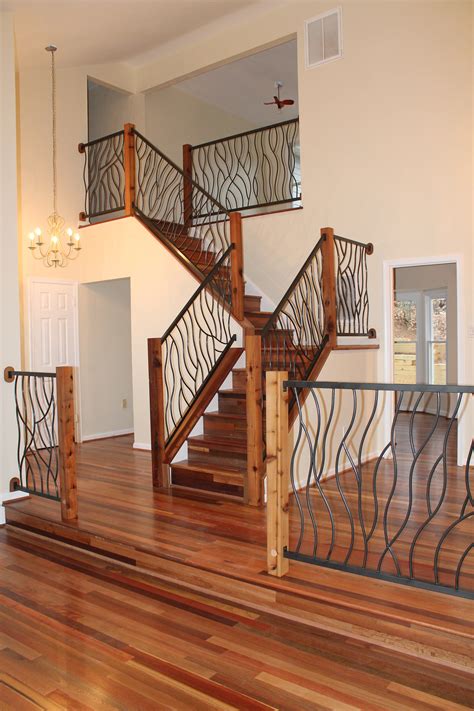 Perfect Modern Wrought Iron Staircase References Stair Designs