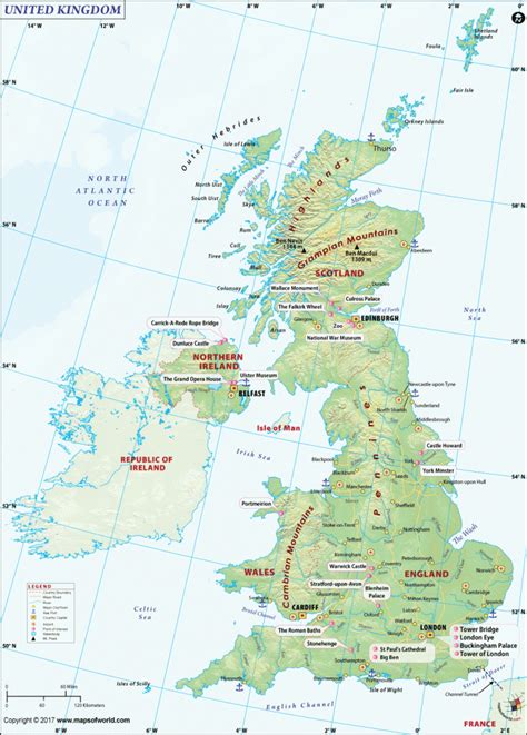 Printable Map Of Great Britain Printable Maps
