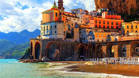 Hd Wallpaper Amalfi Coast Positano Europe Salerno Italy