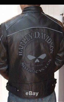 1 brand new rain suit still in package. Harley Davidson Willie G Skull Mens Leather Riding Jacket ...
