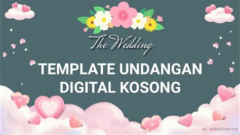 Download Template Undangan Pernikahan Digital Tulisan