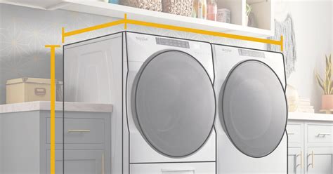 3 Steps To Find The Right Washer And Dryer Dimensions Whirlpool