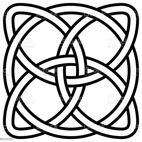 Celtic Shamrock Knot In Circle Symbol Ireland Vector Symbol Symbol Of Infinity Longevity And 