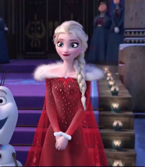 Frozen Elsa In Santa Costume Christmas New Year Disney Frozen Elsa Art Disney Princess Frozen