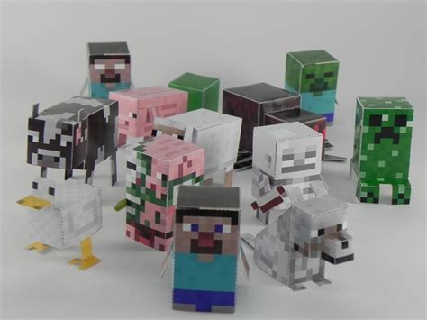 Cut And Fold Minecraft Figures