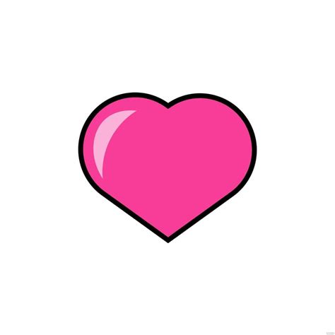 Pink Transparent Heart Clipart In Illustrator Svg  Eps Png