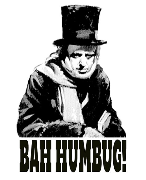 Ebenezer Scrooge Bah Humbug T Shirt For Sale By Tom Hill