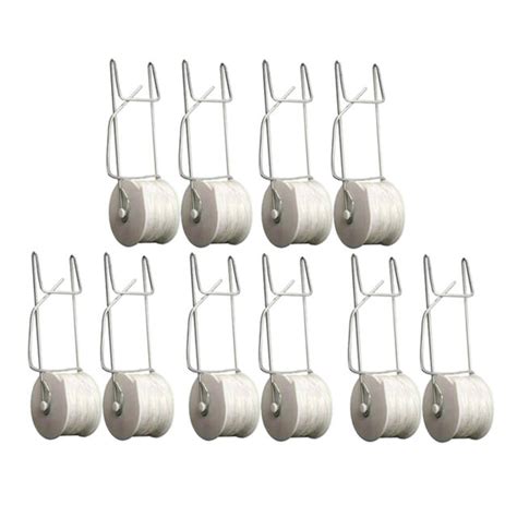 10x Tomato Trellis Rollerhook Hooks Clips Clamps Twine Roller With 49ft