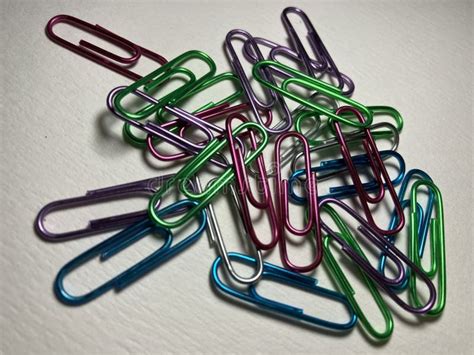 Colorful Paper Clips Stock Photo Image Of Clips Notepaper 268118310