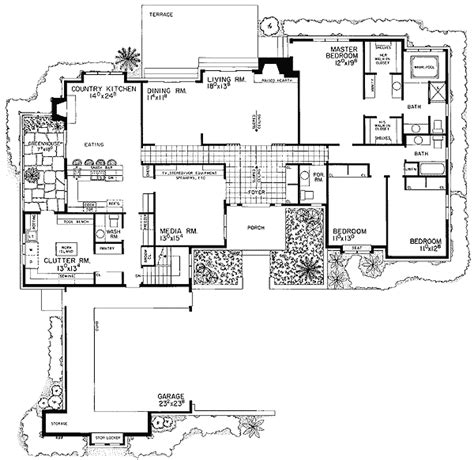 Click the image for larger image size and more details. L-Shaped Ranch House Plan - 81100W | Architectural Designs - House Plans