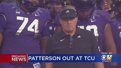 Gary Patterson Out At Tcu In Nd Season Coaching Horned Frogs Youtube