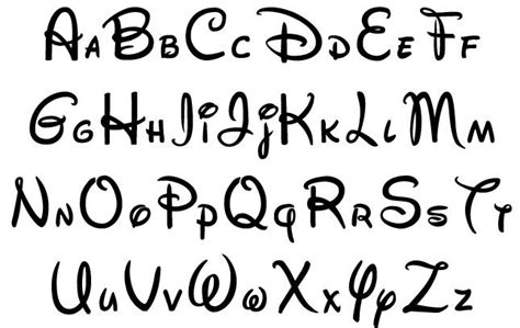 Disneyusa New Disney Font Lettering Alphabet Disney Font Disney
