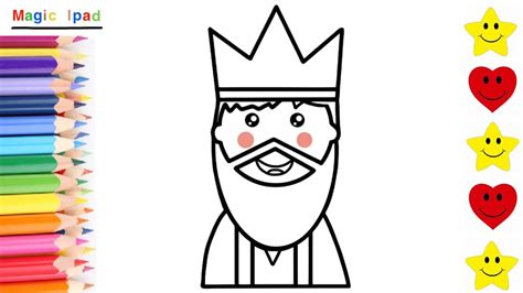 Como dibujar al REY GASPAR dibujos para niños How to draw KING GASPAR drawings for