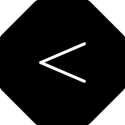 Less than thin icon by Friconix (fi-otsuxl-less-than-thin) thin,solid,octagon,symbol,less,math 
