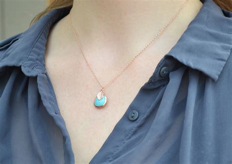 December Birthstone Necklace Turquoise Necklace Bridesmaid Etsy