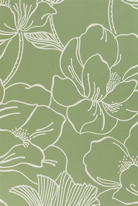 Farrow And Ball Helleborus Wallpaper Sage Green Wallpaper Floral Print