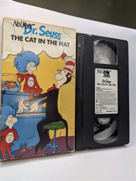 Dr Seuss The Cat In The Hat Vhs Rare Oop Playhouse Video Allan