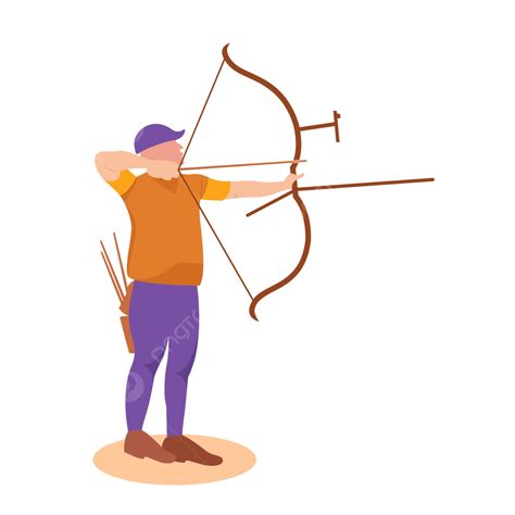 Archery Vector Hd Png Images Archery Player Png Illustration Archery