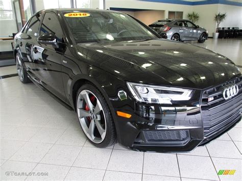 Mythos Black Metallic 2018 Audi S4 Prestige Quattro Sedan Exterior