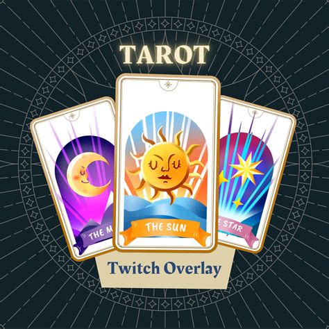 Animated Twitch Overlay Witch Tarot Twitch Stream Pack Twitch Scenes
