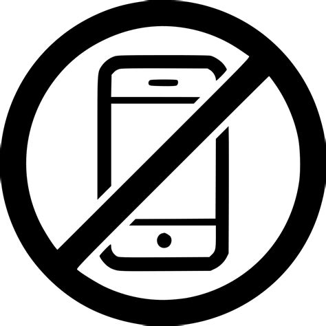 Shut Down Forbidden No Phone Delete Svg Png Icon Free