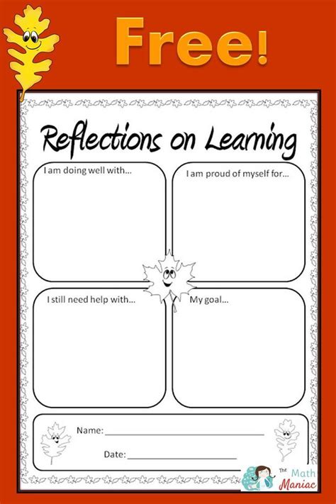 Help Your Students Reflect On Their Learning With This Quick And Free