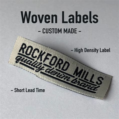 Custom Woven Label No Fold Label Straight Cut Label Cwb