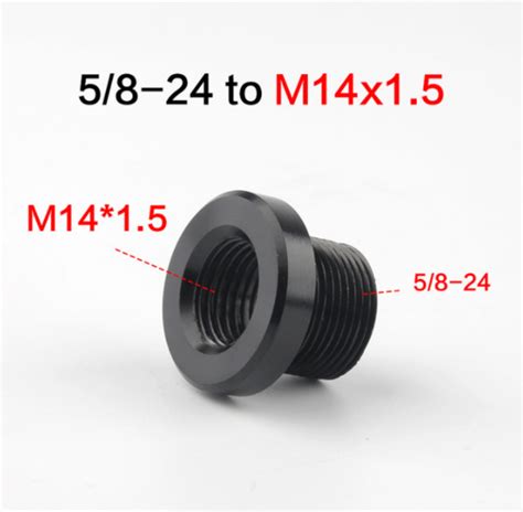 Barrel Thread Adapter For Barrel 58 X 24 To 1 2 28 To M14x1 To