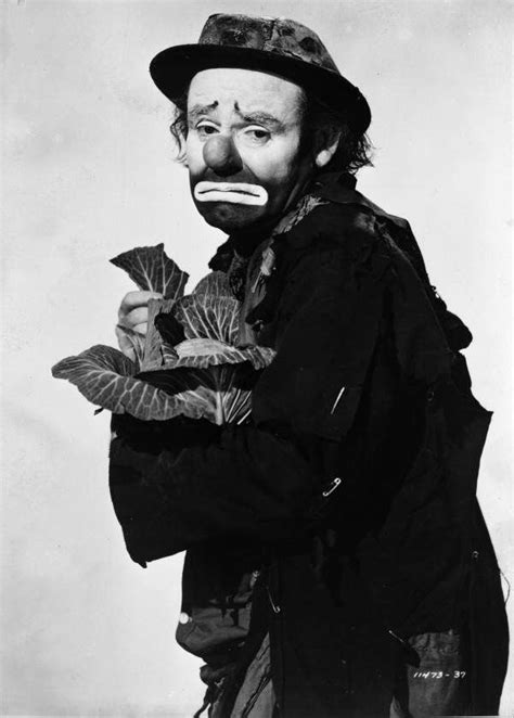 Ringling Circus Clown Weary Willie Emmett Kelly Looks Like Hes A Little Tired Of Cabbage