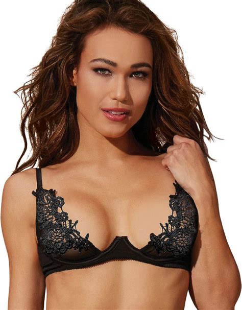 Dreamgirl Womens Venice Lace Open Cup Bra Amazonca Clothing Shoes