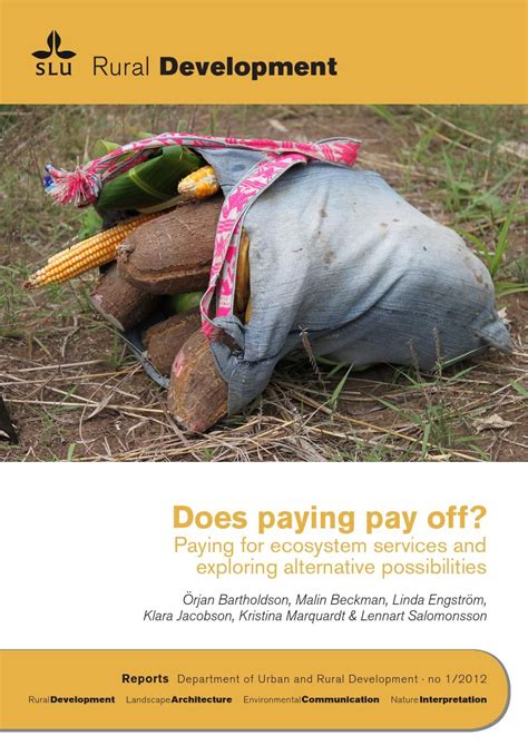 Does paying pay off? Paying for ecosystem services and 