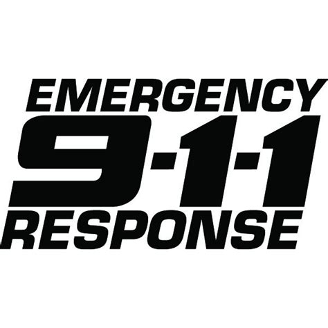 Emergency 911 Response Logo Police Cars Decals Passion Stickers