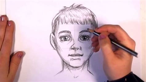 Realistic portrait drawing step by step and video tutorial easy to follow instruction. How to draw realistic looking anime kid baby boy face video tutorial step wise | Rock Draw