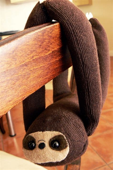 Sock Sloth Diy Socks Animal Sewing Patterns Diy Stuffed Animals
