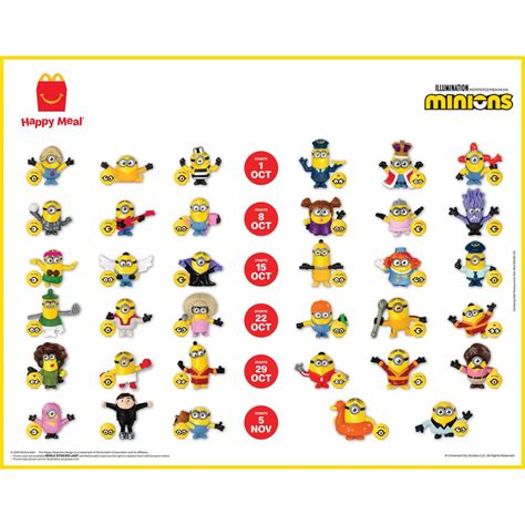 Let your little ones unpack the extra fun at mcdonalds! Minions McDonald's - KING BOB 7 + W5 + W6 Happy Meal Toys ...