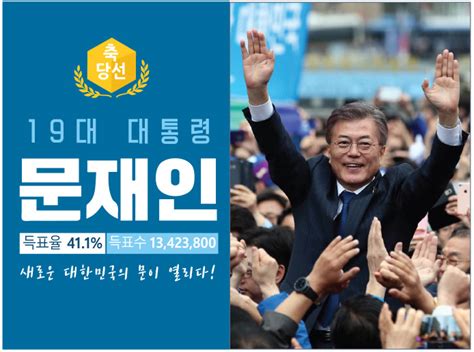 새로운 대한민국의 문이 열리다 제19대 대통령 문재인 당선